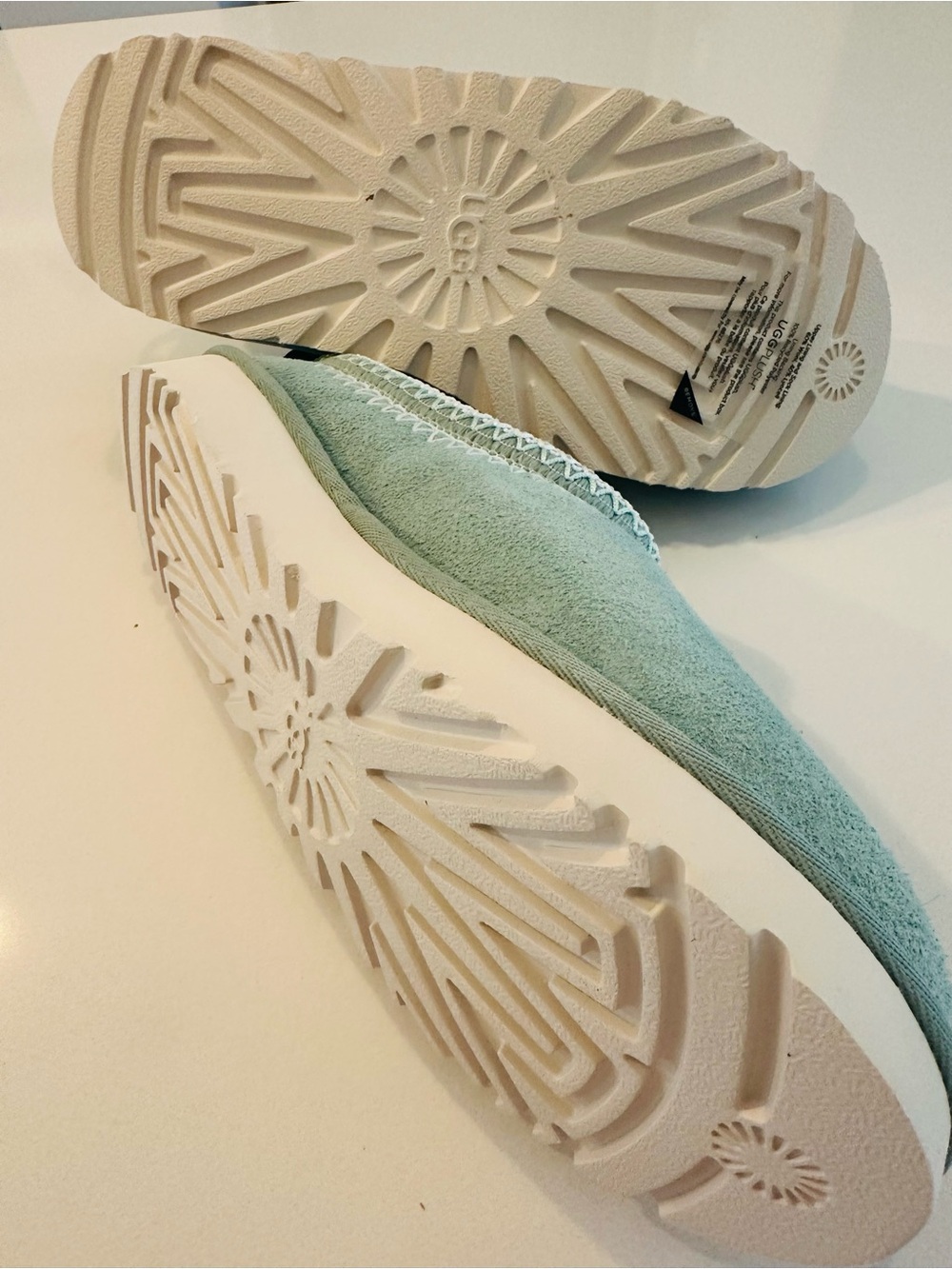UGG Mint Green Suede Lined Slipper NWOT - Picture 8 of 8